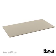 a white counter top with the words roca on it