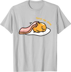 Gudetama "Leave Me Alone" Tee Shirt Solid colors: 100% Cotton; Heather Grey: 90% Cotton, 10% Polyester; All Other Heathers: 50% Cotton, 50% Polyester Imported Pull On closure Machine Wash Officially Licensed Sanrio Gudetama Tee Lightweight, Classic fit, Double-needle sleeve and bottom hem Sanrio Gudetama, Pajama Outfit, Toddler Wearing, Easter Gifts For Kids, Leave Me Alone, Easter Egg Hunt, Leave Me, Shirts For Girls, Heathers