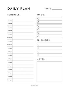 Simple & free printable daily planner page for your daily routine! Perfect for your daily to do list halfhourplanner #postitmenuplanner #monthly #aestheticplanners. Daily Planner 5am To 10pm, To Do Study List, Day To Day Planner, Daily List Template, Daily Routine Schedule Template Free, Good Notes Daily Planner Template Free, Free Daily Planner Pdf, Simple To Do List Template, Simple To Do List Ideas