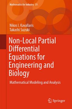 the book cover for non - local partial differential functions for engineering and biology