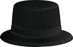 Classic Black Costume Hats And Headpieces For Party, Classic Black Party Costume Hats And Headpieces, Black Fedora Halloween Costume Hat, Classic Black Felt Cap, Black Fedora Felt Hat For Halloween, Black Wide Brim Top Hat For Costume Party, Black Formal Hats For Halloween, Black Top Hat, The Ritz