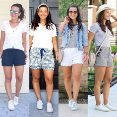 White Sneakers Outfit Summer, How To Wear White Sneakers, Looks To Recreate, White Sneakers Outfit, Dress Tips, European Summer Outfits, Top Fashion Bloggers, Look Classy