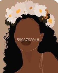 a woman with flowers in her hair and the words don't repost please