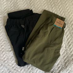 Kids Set Of 2 Magellan Fish Gear Pants Size 8, Excellent Condition Black Wide Leg Bottoms For Outdoor Activities, Black Wide-leg Bottoms For Outdoor Activities, Outdoor Short Pants With Elastic Waistband, Solid Color Hiking Shorts, Outdoor Bottoms With Elastic Waistband, Short Hiking Pants With Side Pockets, Outdoor Black Bottoms With Comfort Waistband, Black Bottoms With Comfort Waistband For Outdoor, Black Long Pants Bottoms For Outdoor Activities