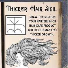 Thicker Healthier Hair, Beauty Spells, Luck Spells, Wiccan Magic, Promote Hair Growth