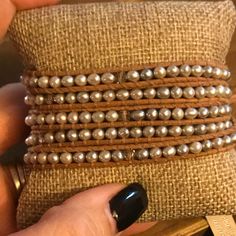 This Is A Listing Created For A Posh Show. Join A Posh Show To Learn More! Handmade Adjustable Luxury Pearl Bracelet, Elegant Silver Beads Wrap Bracelet, Elegant Handmade Silver Wrap Bracelet, Elegant Handmade Brown Wrap Bracelet, Elegant Silver Hand-wrapped Beaded Bracelet, Grandma Bracelet, Lucite Bracelets, Turtle Bracelet, Bow Bracelet