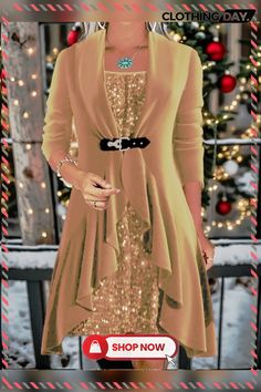 Women's Red Christmas Velvet Dress Sequin Dress Party Dress Mini Dress Black Wine Gold Long Sleeve Pure Color Sequins Fall Winter Autumn Crew Neck Fashion Winter Dress Vacation S M L Xl Xxl 3xl Elegant Fall Holiday Dress, Elegant Holiday Dress For Fall, Elegant Winter Holiday Dress, Elegant Holiday Dress For Winter, Knee-length Fall Holiday Dress, Christmas Knee-length Dresses For Night Out, Knee-length Christmas Dresses For Night Out, Fall Holiday Knee-length Mini Dress, Holiday Knee-length Mini Dress For Fall