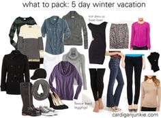 5 day winter vacation packing list Winter Vacation Packing, Winter Vacation Packing List, How To Have Style, Winter Packing List, Vacation Packing List, Packing List For Vacation, Winter Packing, Europe Winter