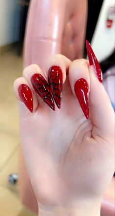 Heart Spider Web, Heart Spider, Paznokcie Hello Kitty, Natural Nail Care, Edgy Nails