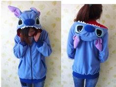 Stitch!! #disney Lilo Und Stitch, Bear Clothes, Hoodie Costume, Lilo Et Stitch, Stitch Clothes, Cute Stitch, Costumes For Sale, Hoodie Coat