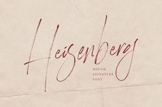 a piece of paper with the word hesperg written in red ink on it