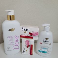 New And Fresh Full Sizes 4 Piece Dove Bathroom Beauty Self Care Bundle / Value Set 1 Dove Vitality Renewal 4% Body Wash Full Size 2 Dove Revitalizing Cherry Chia Beauty Soap Bars 1 Dove Care Protect Antibacterial Handwash Sold As A Set Only! All Are Brand New, No Seals Dove Soap Body Wash, Dove Body Care, Dove Products, Beauty Self Care, Dove Soap, Best Body Wash, Dove Body Wash, Beauty Bundle, Feminine Hygiene