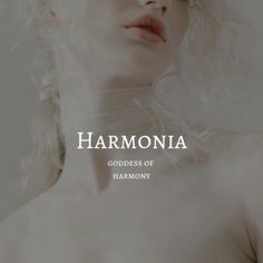 a woman with white hair and no shirt on is posing for the cover of her album, harmonia