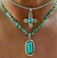 🍃💫I think that this beautiful necklace is a true work of art. Handcrafted by Navajo artisans, it features a stunning oval pendant  with intricate cutout design. The pendant is about 1 3/4" long. The 16" necklace features smooth nuggets of turquoise alternating with sterling silver beads, toggle clasp, The chain is durable, making it a perfect accessory for any occasion. The necklace has a unique and authentic style that reflects the Native American culture. The blue and green colors of the turquoise stone add a touch of beauty that is sure to catch the eye. This piece is perfect for anyone who wants to add a touch of ethnic jewelry to their collection.💫🍃 Western Jewelry Necklace, Western Jewerly, 16 Necklace, Diy Jewelry Projects, Reno Nv, Bold Jewelry, Navajo Turquoise, Cutout Design, American Culture