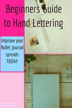 Starting out with bullet journals how to improve your Hand lettering skills today.  Beginners guide to improve your fonts. #bulletjournal #hand lettering #fonts Learning Calligraphy, Watercolor Hand Lettering, Bullet Journal Pages, Better Organization, Journal Lettering