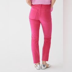 Front Rise: 9 1/4", 25" Inseam; 12 3/4" Leg Opening (Based On A Size 25). Fitted Through The Hip And Thigh, With A Straight Leg. Festival Pink 76% Cotton/18% Lyocell/5% Polyester/1% Elastane. Zip Fly. Machine Wash. Imported. Select Stores. Imported. Item Ac335. Spring Tapered Leg Corduroy Bottoms, Fitted Corduroy Pants With Tapered Leg, Spring Corduroy Tapered Leg Pants, Fitted Corduroy Tapered Leg Pants, Fitted Corduroy Pants With Five Pockets, Fitted Tapered Leg Corduroy Pants, Spring Tapered Leg Corduroy Pants, High-rise Corduroy Jeans For Spring, High Rise Corduroy Jeans For Spring