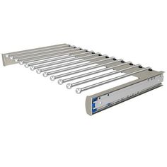 a metal rack with six rails on it