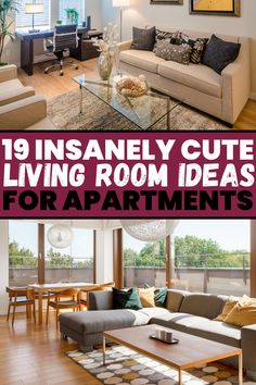 living room ideas for apartment Apartment Living Room Wall Decor, City Apartment Living Room, Apartment Living Room Furniture, Townhome Decor, Cute Living Room Ideas, Best Living Room Ideas, Apartment Ideas Living Room, Townhome Decorating, Small Apartment Hacks