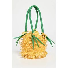 Nwt. In Perfect New Condition. Pineapple Bag With Detachable Inner Drawstring Bag Combination. Leather And Cotton Combination. Dust Bag Included. This Wearable Art Piece Is Rare And Fun Design To Lift Our Mood Up!! Sturdy And Well Made, High Quality Bag. 7” Strap Drop. 6”H X 5.12”W X 5.12”D. Glossy Beads And Netting Silhouette Detail. Smart Phones Fit, Such As Iphone 12. Pineapple Bag, Smart Phones, Small Tote, Fun Design, Drawstring Bag, Wearable Art, Iphone 12, Bucket Bag, Pineapple