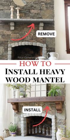 how to install a wood mantel in a fireplace with instructions on how to install the mantel