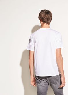 Short sleeve crew neck tee made of soft pima cotton. Summer Relaxed Fit T-shirt, Basic Relaxed Fit Pima Cotton T-shirt, Essential Relaxed Fit Summer Tops, Relaxed Fit Pima Cotton T-shirt For Summer, Everyday Relaxed Fit Pima Cotton T-shirt, Summer Relaxed Fit Pima Cotton T-shirt, Summer Relaxed Pima Cotton T-shirt, Old Town Alexandria, Rag And Bone