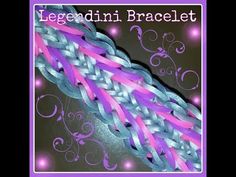 a purple and blue braid with the words legendin bracelet written on it