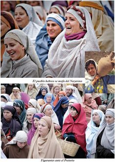 two pictures of women in headscarves and one has a quote on the side