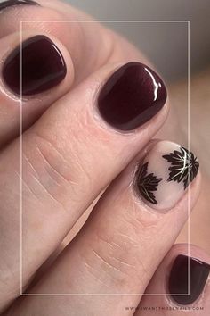 Maple Leaf Nails Fall Leaves Nails, Leaves Nails, Summer Nail Colors, Leaf Patterns, Aesthetic Fall