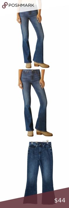 LUCKY BRAND $99 HIGH - RISE FLARE 2 WAY STRETCH JEANS NWT 2 Way, Stretch Jeans, Flare Jeans, Lucky Brand, Casual Looks, Brand New, Outfit Inspo