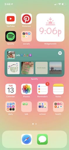 an iphone screen with various icons on it