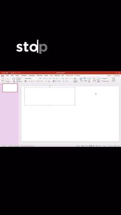 an image of a computer screen with the word stop on it's left side