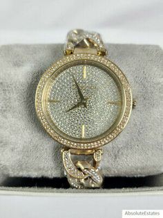 Great shopping ideas for NEW Michael Kors Catelyn Chain Pave Glitz Gold Rhinestone Watch MK4674 NWT Box, Watches Designer Gold Watches For Wedding, Designer Gold Wedding Watches, Luxury Bling Diamond Watch For Party, Formal Gold Bling Jewelry And Watches, Elegant Gold Bling Jewelry And Watches, Party Diamond Watch With Rhinestones, Party Watches With Rhinestones, Gold Party Watches With Rhinestones, Gold Rhinestone Party Watches