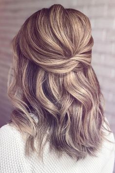 Bridesmaid Hair Half Up Medium, Bridesmaid Hair Medium Length, Bridesmaid Hair Long, Hairstyles Bridesmaid