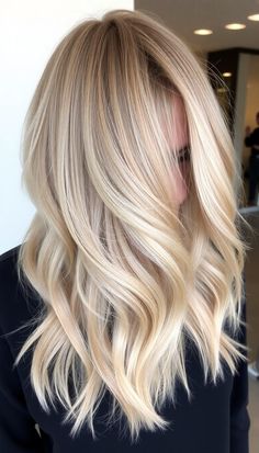 30 Fall Blonde Hair Ideas �» DreamingFY Gradient Blonde Hair, Blonde Hair With Honey Highlights, Blonde For Greying Hair, Blonde Hair Color Ideas Medium Length, Warm Light Blonde Hair, Trendy Hair Colors For Blondes, Different Blonde Shades, Blonde Hair With Dimension, Creamy Vanilla Blonde Hair