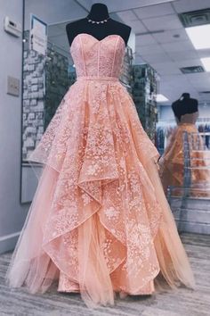 Princess Sweet 16, Lace Prom Gown, Burgundy Homecoming Dress, Tulle Party Dress, Cheap Party Dresses, Princess Prom Dresses, Pink Evening Dress