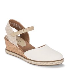 Ocean - Cream - Hero Closed Toe Wedges, Wide Width Sandals, Toe Loop Sandals, Mule Sneakers, Cold Weather Boots, Low Wedges, Wide Calf Boots, Cute Style, Boots Knee