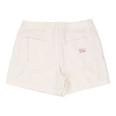 Description:Vintage Ralph Lauren white shorts, fit a UK size 10 - mid rise with a 29" waist. Notes: Label says 8.Size conversion: US Size: 6EU Size: 38IT Size: 42 RISE TYPE: Mid RiseWAIST: 29 inches / 74cmsINSEAM: 4 inches / 10cmsRISE: 9.5 inches / 24cmsGENDER: womens CONDITION: good - multiple small marks on back.STYLE: shortsERA: 1990sCOLOUR: whiteFABRIC: cotton Casual White Jean Shorts With Belt Loops, White Cotton Vintage Jean Shorts, Vintage White Cotton Jean Shorts, Vintage White Jean Shorts For Spring, White High Waist Cotton Bermuda Shorts, White High-waisted Shorts With Pockets, White Cotton Summer Cargo Shorts, White Cotton Cargo Shorts For Summer, Vintage White Jean Shorts