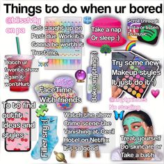 Art Things To Do When Bored, When Bored, Crafts To Do When Bored, When Ur Bored, Bored List, Bored Jar, Best Hacks, Teen Trends, Niche Memes