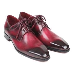 Paul Parkman Luxury Handmade Shoes Ghillie Lacing Bordeaux Dress Oxfords (PM5857) Material: Calf-skin Leather Color: Hand-painted Bordeaux Hardware: None Outer Sole: Burnished leather sole Angular shape sculpted toe / Ghillie lacing dress shoes Bordeaux leather lining and inner sole Comes with Original box and dustbag. PAUL PARKMAN creations are all made strictly by hand in a small factory in limited numbers. They feature obsessive research into leathers materials and details. Entirely handmade Bordeaux Dress, Rare Shoes, Mens Derby Shoes, Cold Blooded, Beautiful Belts, Oxford Dress Shoes, Oxford Dress, Shoe Size Conversion, Derby Shoes