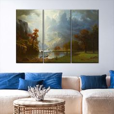 Sierra Nevada Morning Wall Art is a beautiful addition to any decor style. Bring this stunning canvas print into your home to easily refresh your walls and elevate your decor. Albert Bierstadt, Sierra Nevada, Wall Art Painting, Artwork Painting, Off Sale, Nevada, Decor Styles, Gate, Elephant