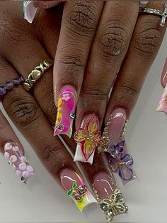 Spring Sets, Punk Nails, Hard Nails, Ombre Acrylic Nails, Cute Acrylic Nail Designs, Simple Acrylic Nails, Glamorous Nails, Short Acrylic, Acrylic Nails Coffin Pink