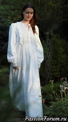 Ladies Nightgowns, Night Gown Dress, Victorian Romance, Sleepwear Dress, Girls Sleepwear, Linen Casual, Women's Nightgowns