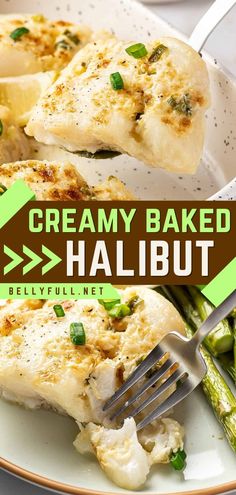 This oven baked halibut is the BEST! Coated in a creamy mayo-citrus topping, it's a light, flavorful, and healthy dinner. Plus, it's gluten-free, keto-friendly, low-carb, and low-calorie! You can't go wrong with this healthy recipe! Best Halibut Recipes, Baked Halibut, Best Fish And Chips, Halibut Recipes, Healthy And Unhealthy Food, Fish Dinner, Baked Fish, Happy Foods