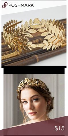 Goddess Head Piece, Prom Accessories Jewelry, Goddess Prom Dress, Goddess Photoshoot, Sirens Fashion, Greek Goddess Dress, Goddess Fashion, Egyptian Fashion