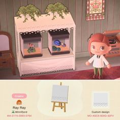 an animal crossing game is being played on the nintendo wii, and it's very cute