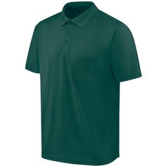 The superior color retention on this short sleeve work polo will outstand any job. You can work with confidence that your uniform is up to the task and will withstand stains or wear and tear. The tagless label and straight bottom hem make this top comfortable and it’s left front pocket is perfect for tools of the trade. Choose the perfect shade from our classic color palette. Moisture-wicking Solid Polo Shirt With Short Sleeves, Functional Solid Color Short Sleeve Polo Shirt, Functional Short Sleeve Solid Polo Shirt, Knit Pocket, Classic Color Palette, Red Kap, Hunter Green, Men Short Sleeve, Front Pocket