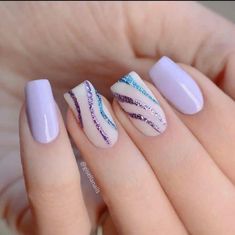 Summer Nails Coffin, Spring Nails 2023, Wedding Nail Art Design, Unghie Nail Art, Lavender Nails, Trendy Nail Art Designs, Work Nails, Nails 2023, Spring Nail