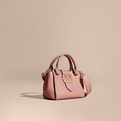 The Small Buckle Tote in Grainy Leather Dusty Pink Pink Leather Bags For Everyday Luxury, Luxury Pink Satchel With Leather Handles, Luxury Tote Bags, Designer Tote Bags, Fragrances For Women, Colored Leather, Burberry Bag, Louis Vuitton Speedy Bag, Tote Bag Design