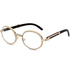 Oval, crystal-encrusted frames Polycarbonate lenses For men or women Available in 5 colors Clear zircon diamond stones The Jewel, Sunglass Lenses, Diamond Stone, Prescription Lenses, Lenses, Diamonds, Fashion Accessories, For Men, Sunglasses