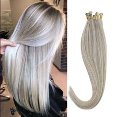 hand tied human hair piece Hair Grey Blonde, Grey Blonde Highlights, Hand Tied Weft Hair Extensions, Hand Tied Wefts, Grey Blonde, Light Blonde Highlights, Hair Due, Weft Hair Extensions, Grey Hair Color